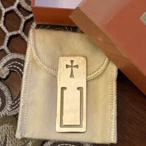 Retired James Avery CROSSLET Cutout Cross Bookmark Sterling Silver 2" Length